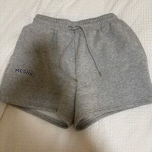 Meshki Heather Gray Casual Shorts